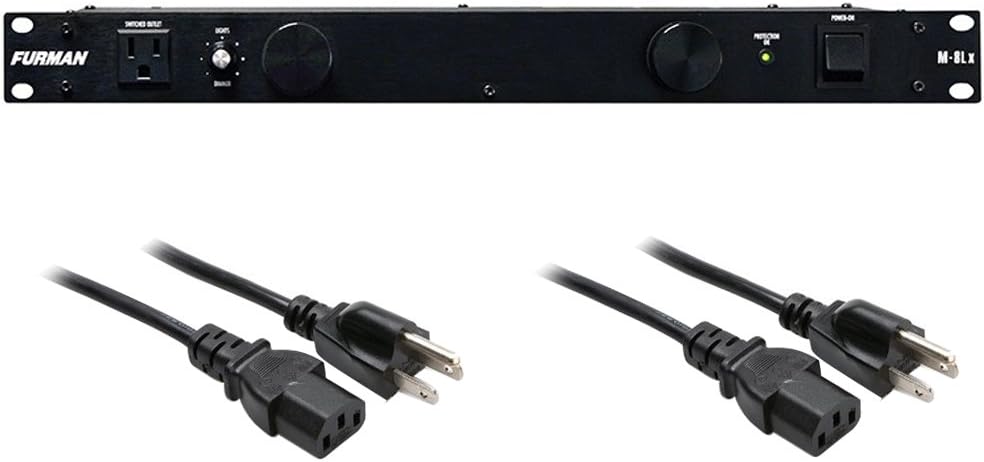 Furman Power Conditioner & Surge Protector + Rack Lights & Cables