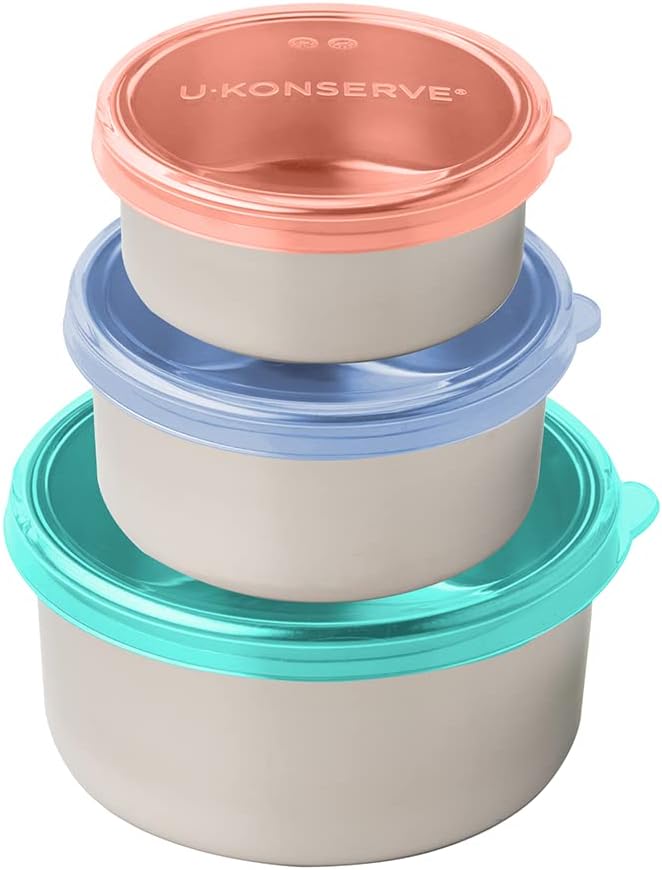 U Konserve Stainless Steel Nesting Trio Food Containers Set
