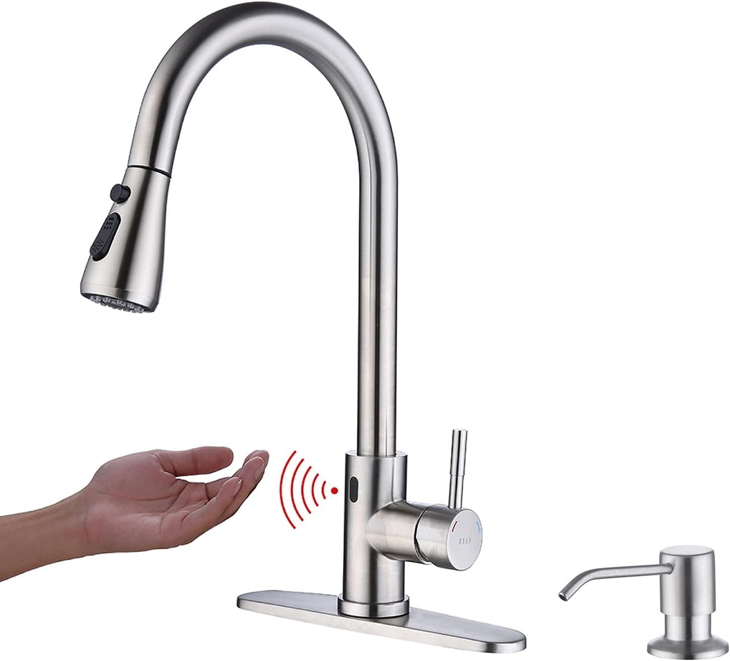 Touchless Kitchen Faucet with Pull Down Sprayer for Easy Use