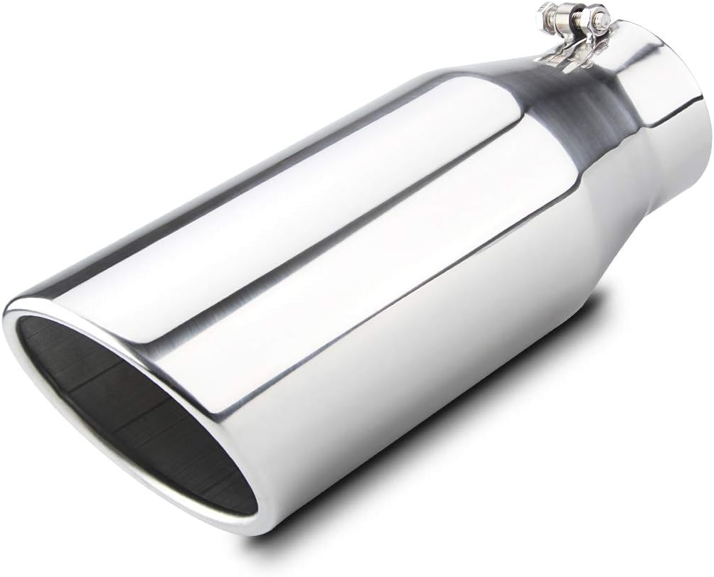 LCGP Bolt On Diesel Exhaust Tip 4 in Inlet 6 in Outlet 15 in Long