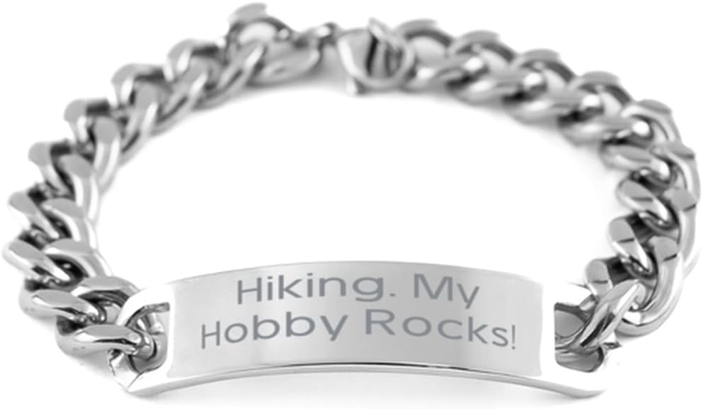 Hiking Cuban Chain Bracelet: My Hobby Rocks!
