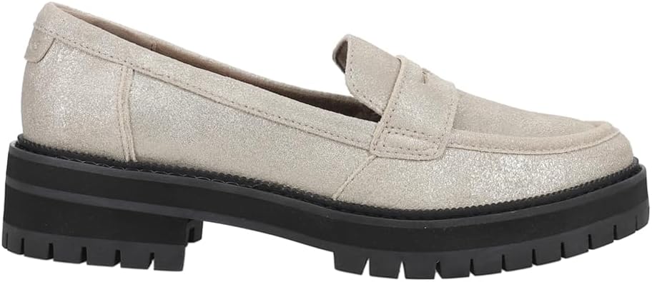 TOMS Women's Cara Loafer: Stylish Metallic Suede Comfort