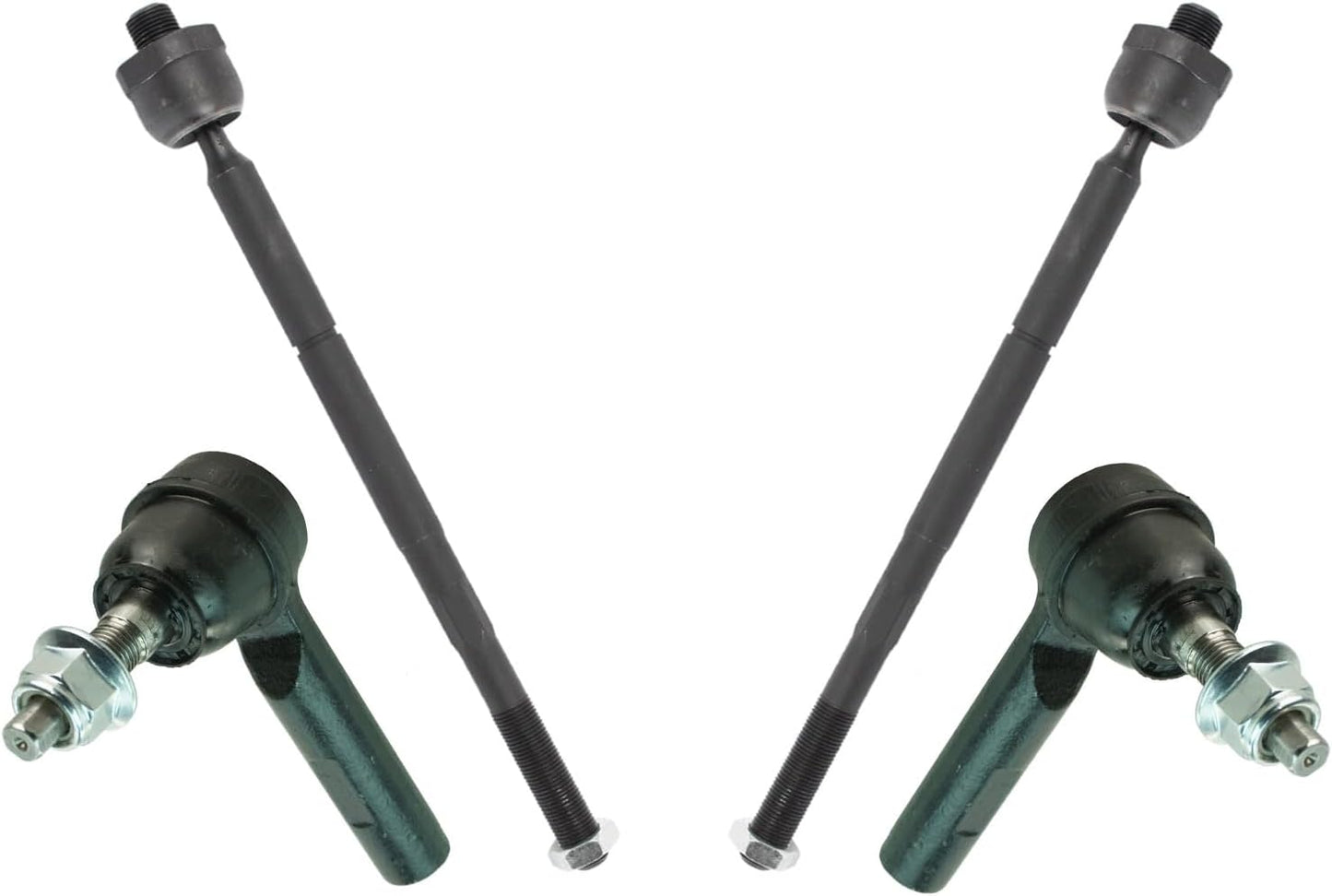 TRQ Front Inner and Outer Tie Rod Set for Chrysler 300 & Dodge