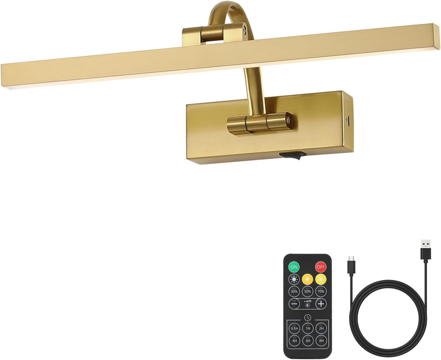 Battery Operated Picture Lights for Wall with Remote Control