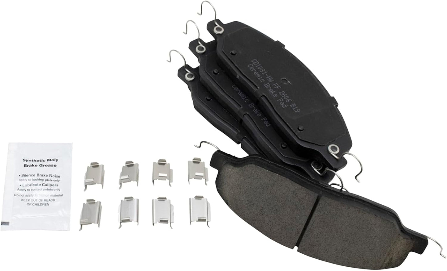 TRQ Front Brake Pads Ceramic for 2005-2014 Ford Mustang