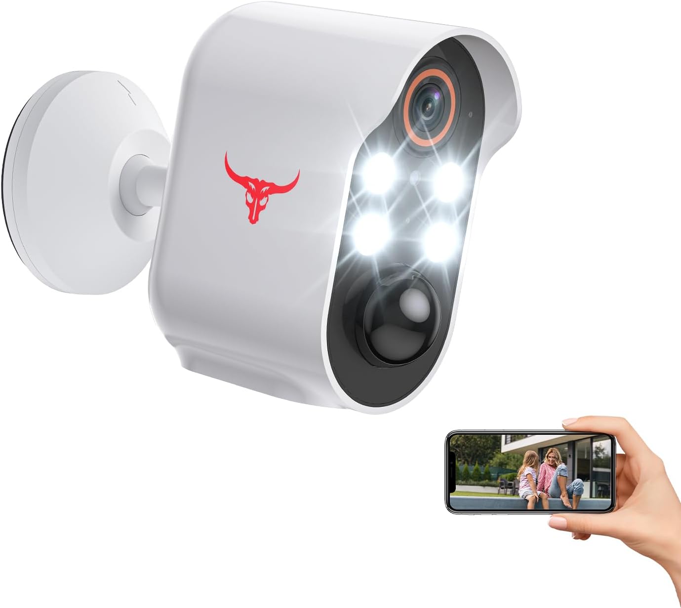 Smart Home Security: AI Human Detection, Night Vision, 2-Way Talk
