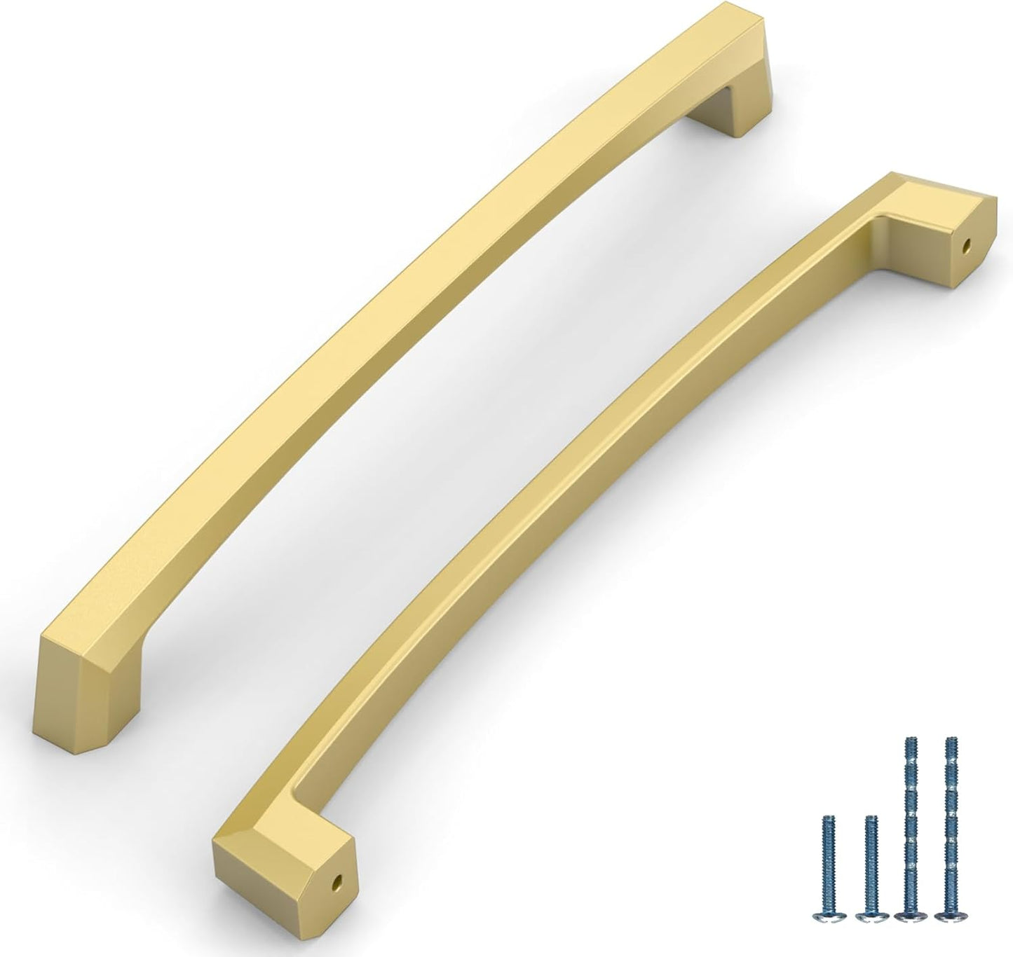 Brushed Gold Kitchen Cabinet Handles - 10 Pack 7 Inch Pulls