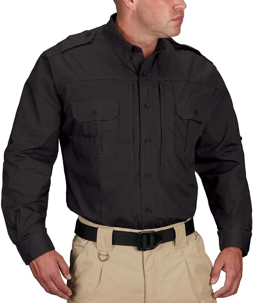 Propper Men's Long Sleeve Tactical Shirt for Durability and Comfort