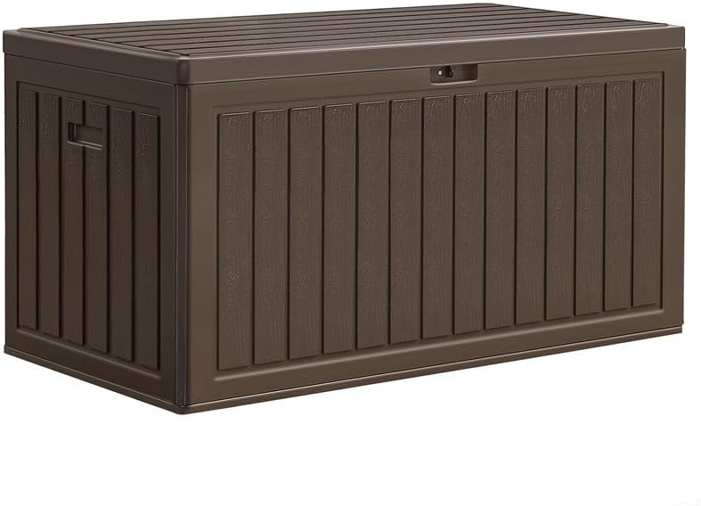 YITAHOME 90 Gallon Large Deck Box for Outdoor Storage Needs