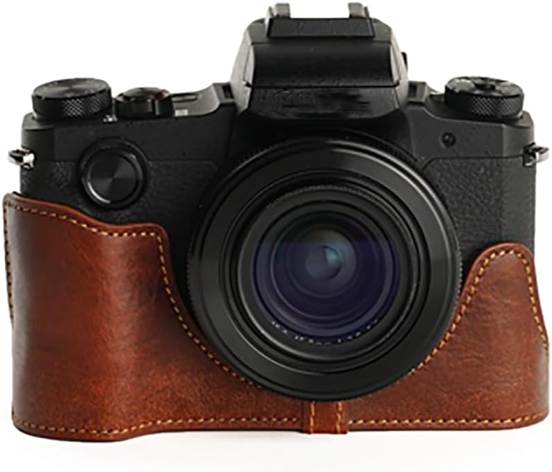 Handmade Genuine Leather Half Camera Case for Canon G1X Mark III