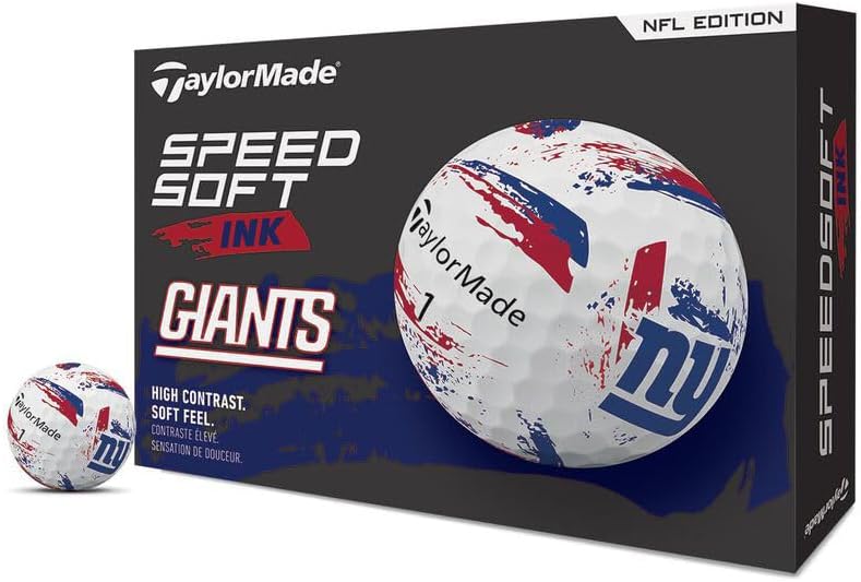TaylorMade Golf Speed Soft Ink NFL Balls for Ultimate Performance