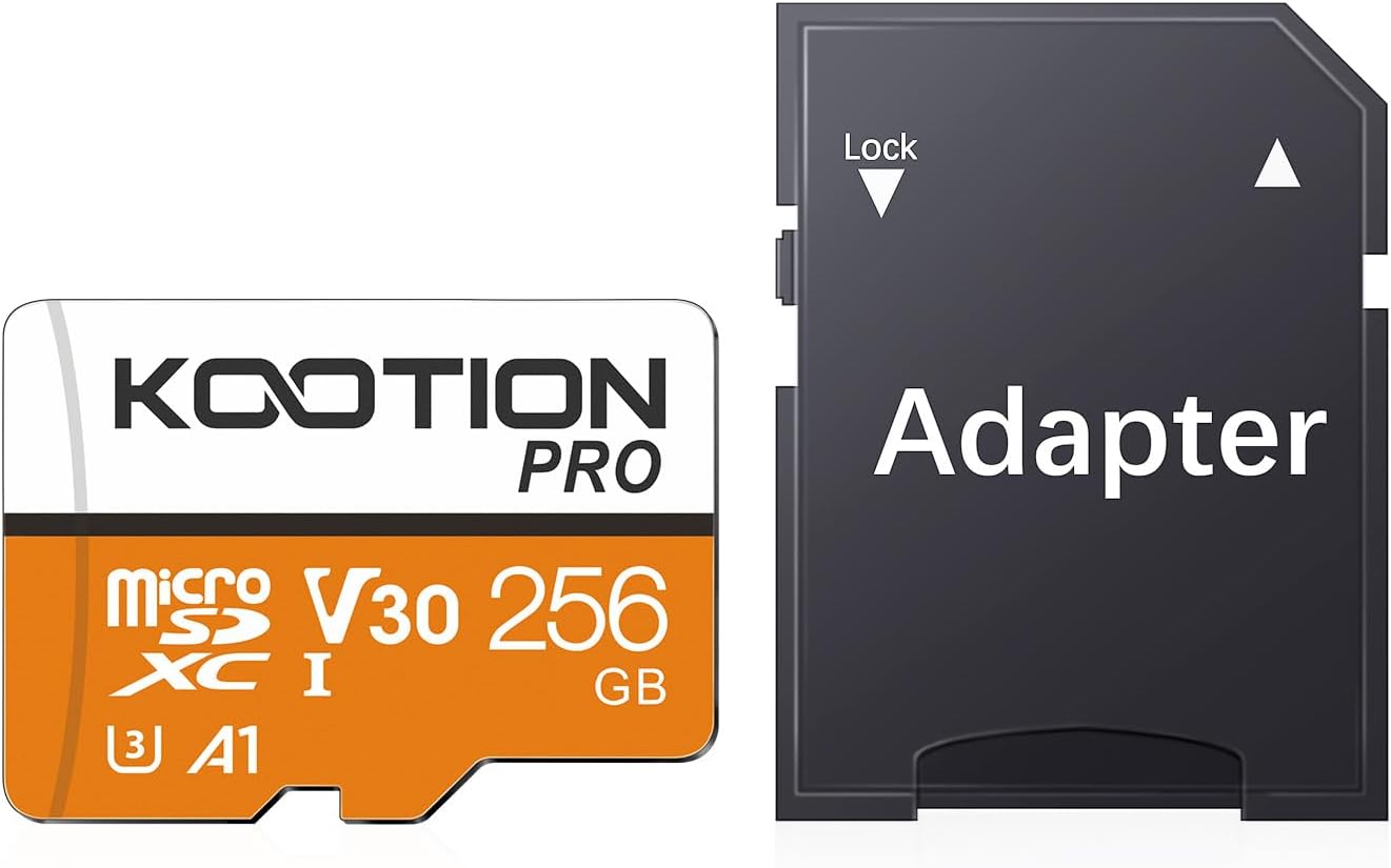 256GB High-Speed Micro SD Card for 4K UHD