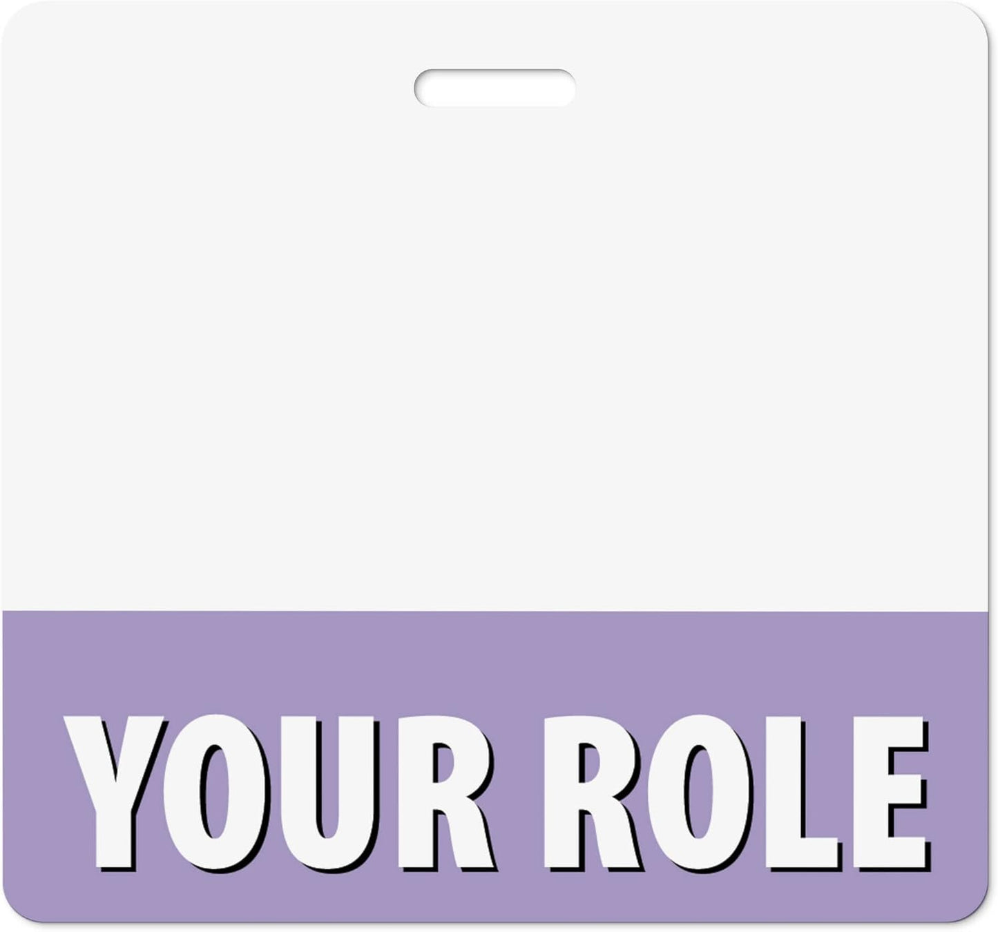 Durable Double-Sided Light Purple ID Backer Cards 100 Pcs