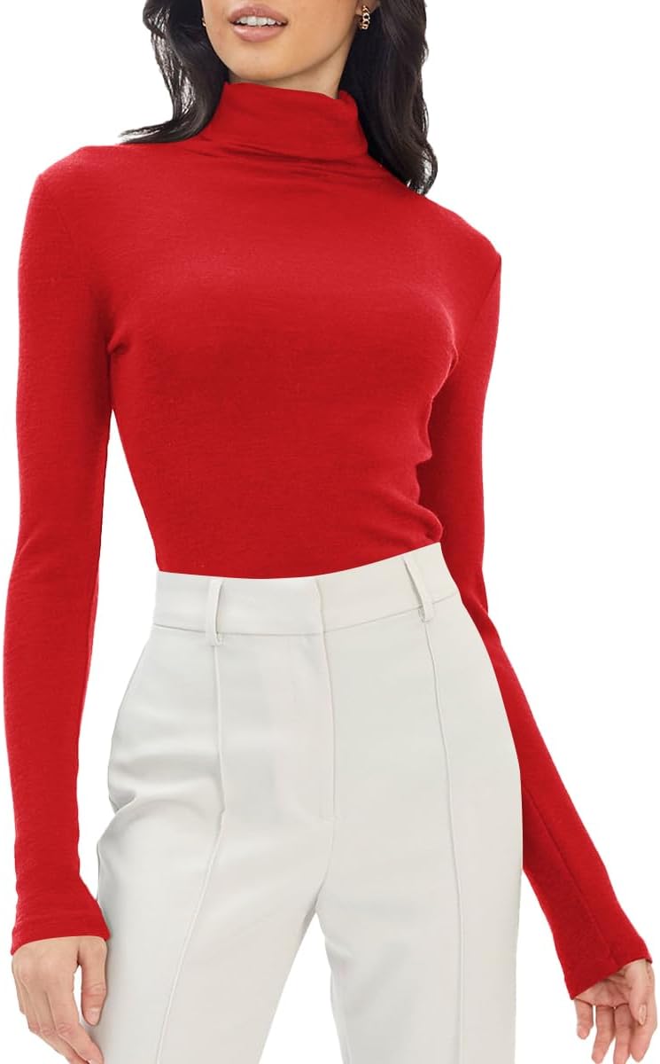 Trendy Queen Mock Turtleneck - Cozy Slim Fit