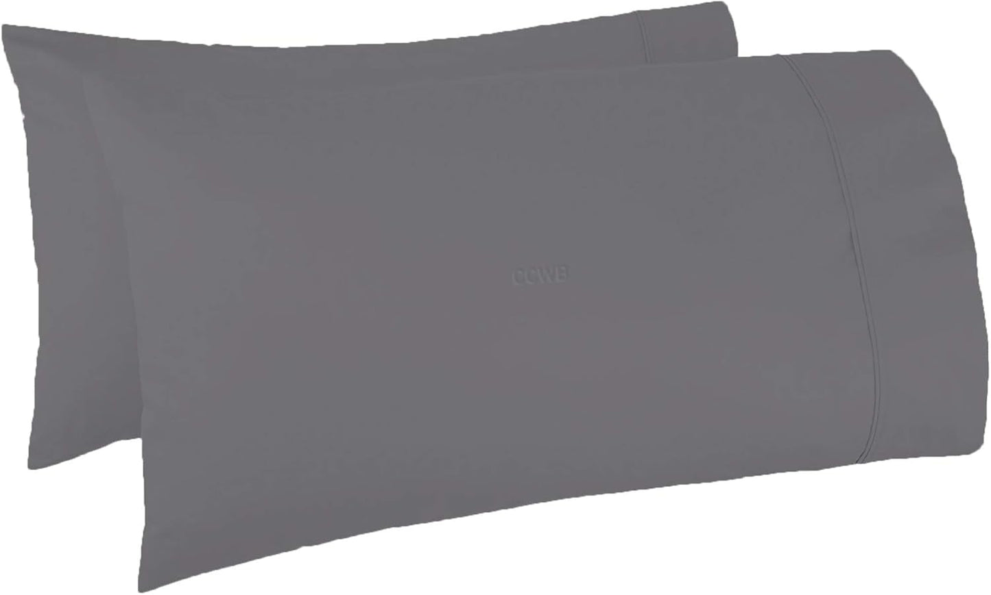 Oversize Pillow Case in Grey King Size for Fluffy Pillows