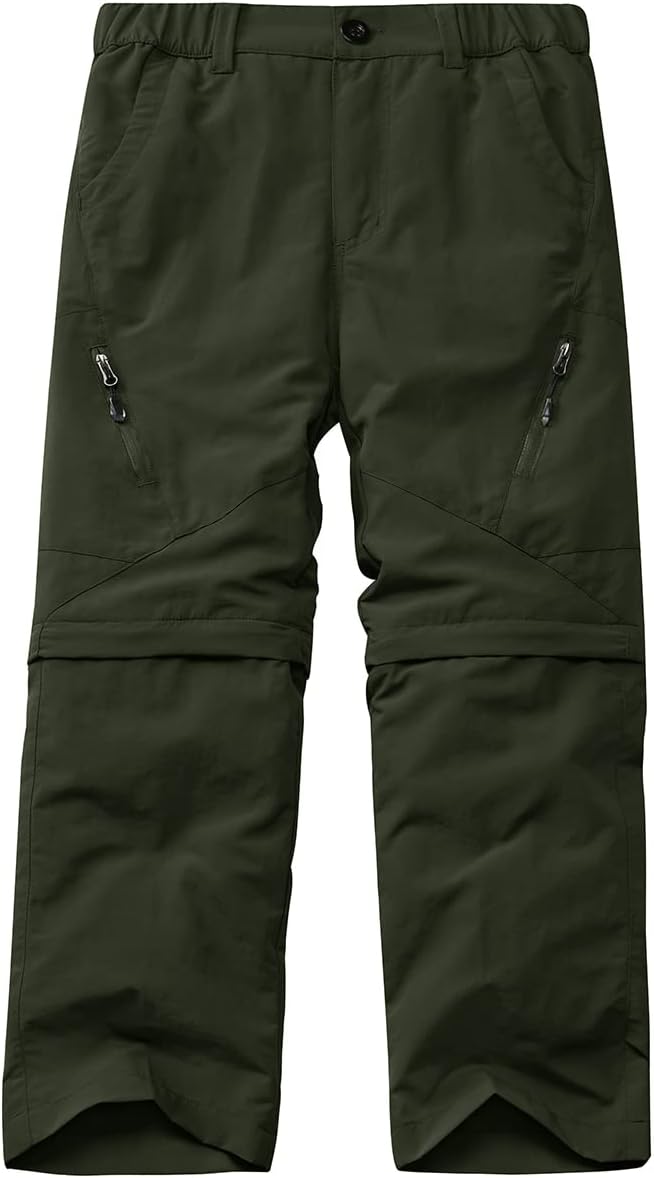 Kids' Cargo Pants for Boys - Quick Dry Waterproof Hiking Trousers