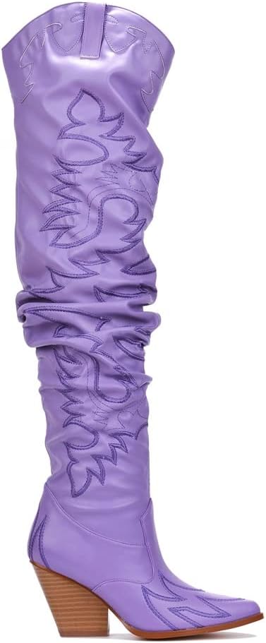 Cape Robbin Women's Western Thigh High Cowboy Boots for Fashion
