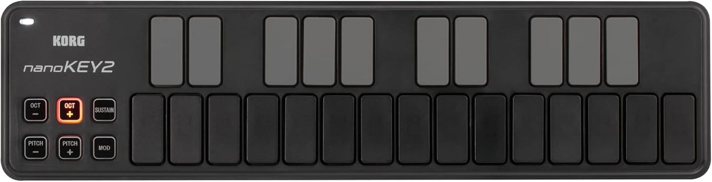 Korg NANOKEY2BK: Compact 25-Key Midi Controller