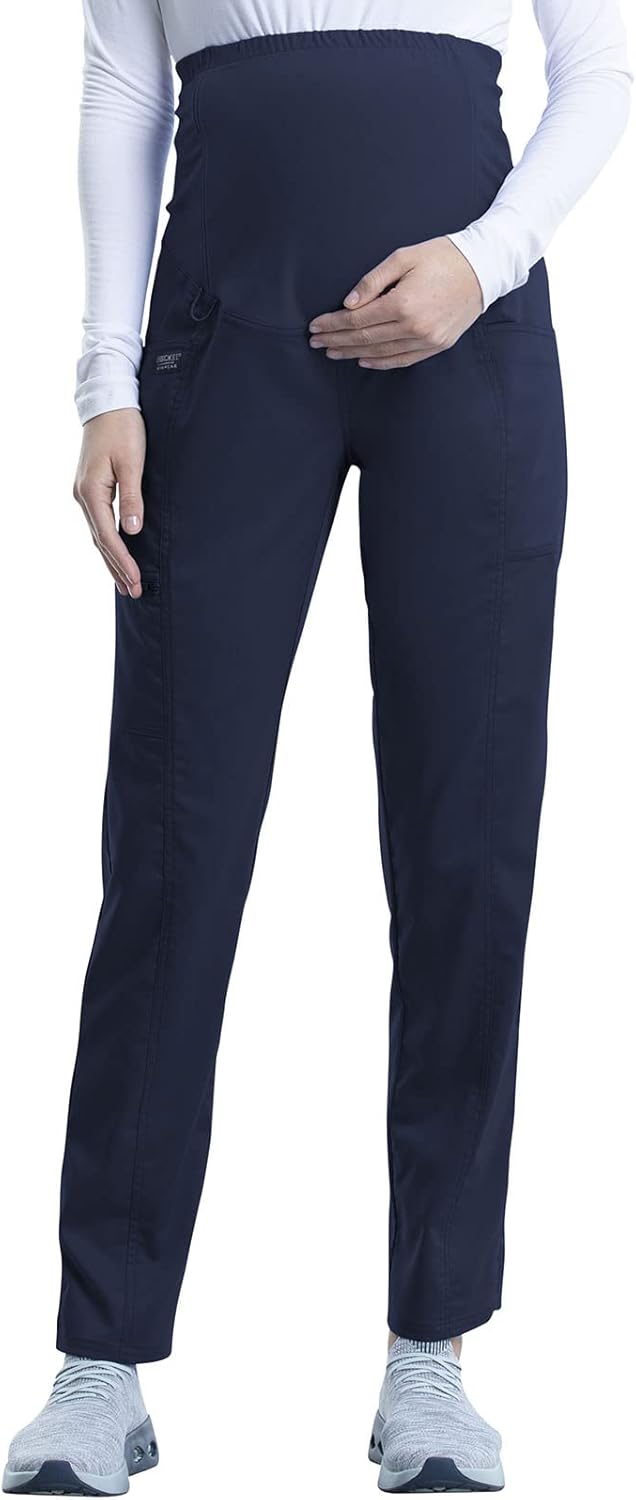 Cherokee Maternity Scrub Pants for Women with Belly Coverage