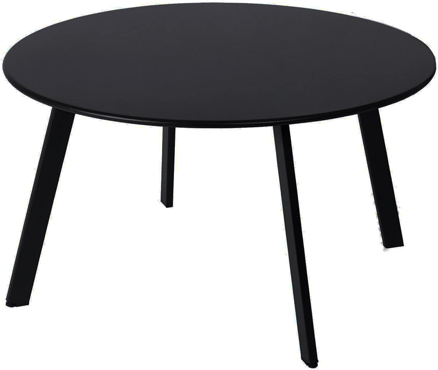 Patio Coffee Table - Metal Steel Round Table for Outdoor Use