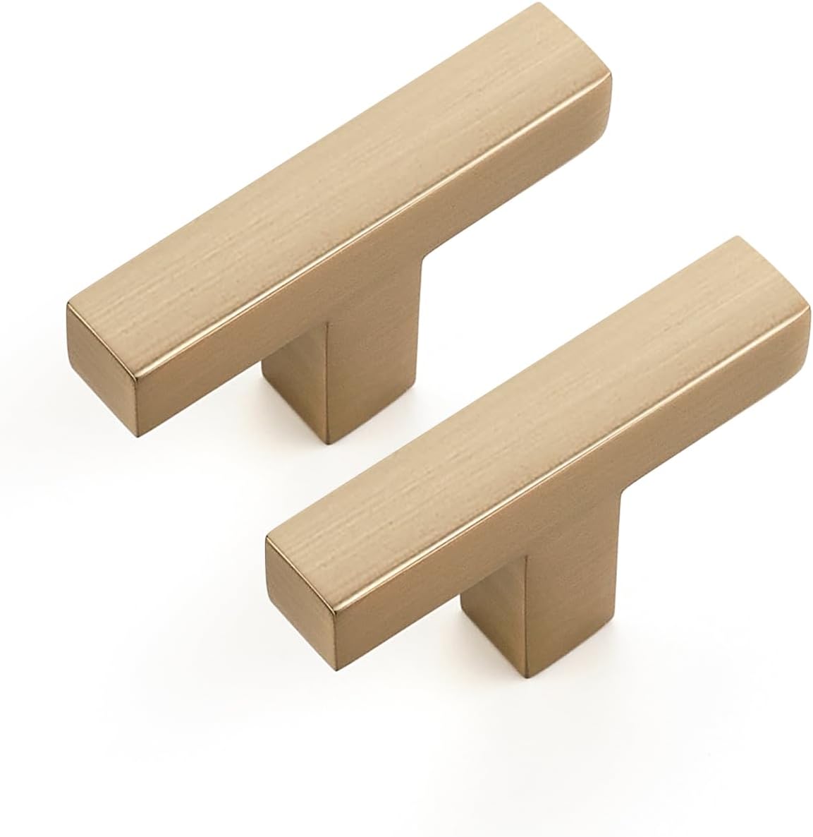 Ravinte Cabinet Handles Solid Slim Champagne Bronze 15 Pack