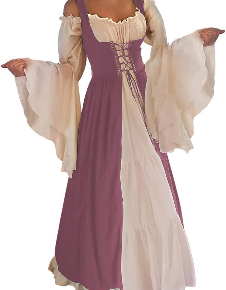 Abaowedding Womens Medieval Renaissance Costume Cosplay Dress