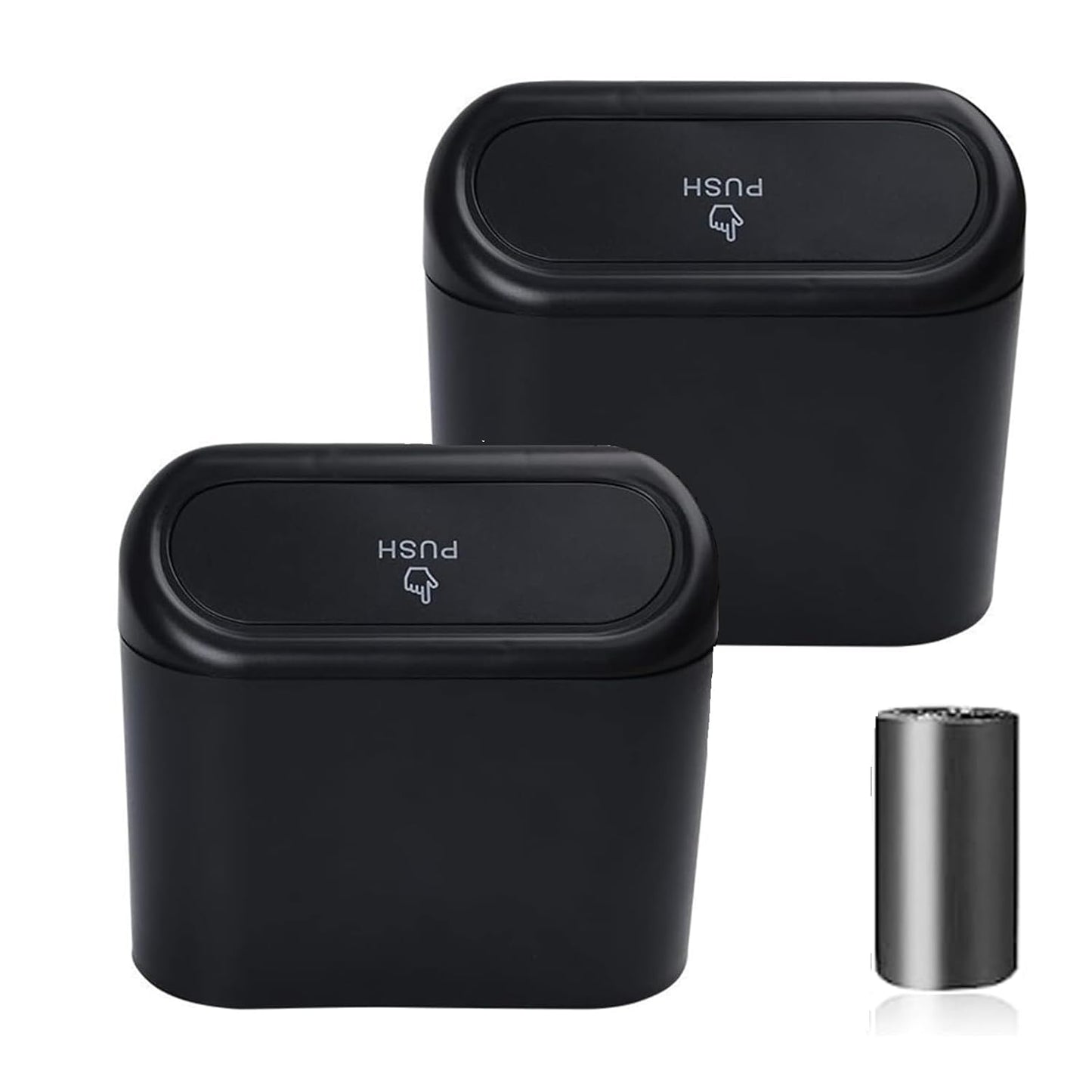 Leakproof Car Trash Bins - 2 Pack Set with 20 Bags