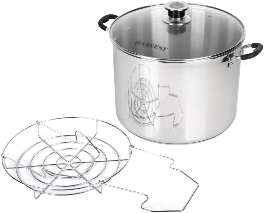 Harvest Stainless Steel 20 Qt Canning Pot for All Stovetops