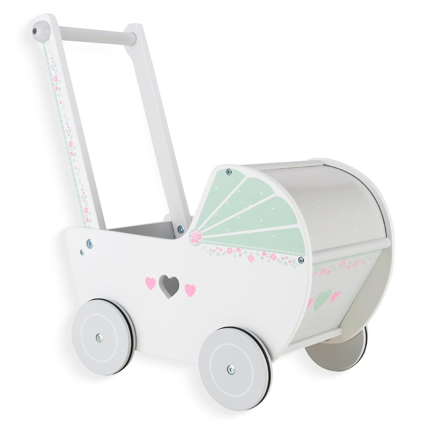 Wooden Baby Push Walker for Toddlers - Fun Activity Toy