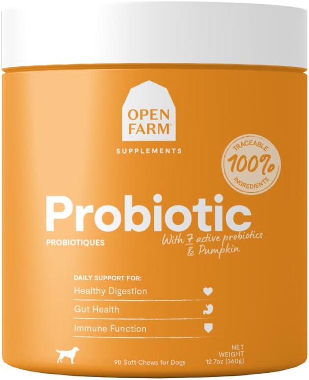 Open Farm Probiotic Chews for Dogs - Healthy Digestion Support