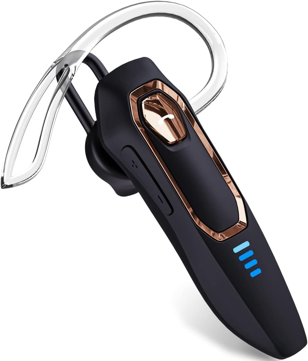 Bluetooth Earpiece-Hands-Free Calls, 36H Talk Time, Noise Cancelling - Micool