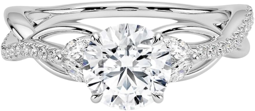 1-3 CT Moissanite Engagement Ring for Timeless Love and Elegance