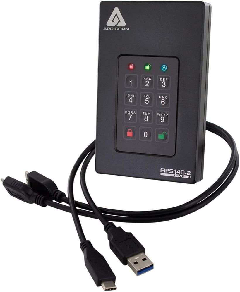 Secure 20TB Apricorn SSD - FIPS Validated