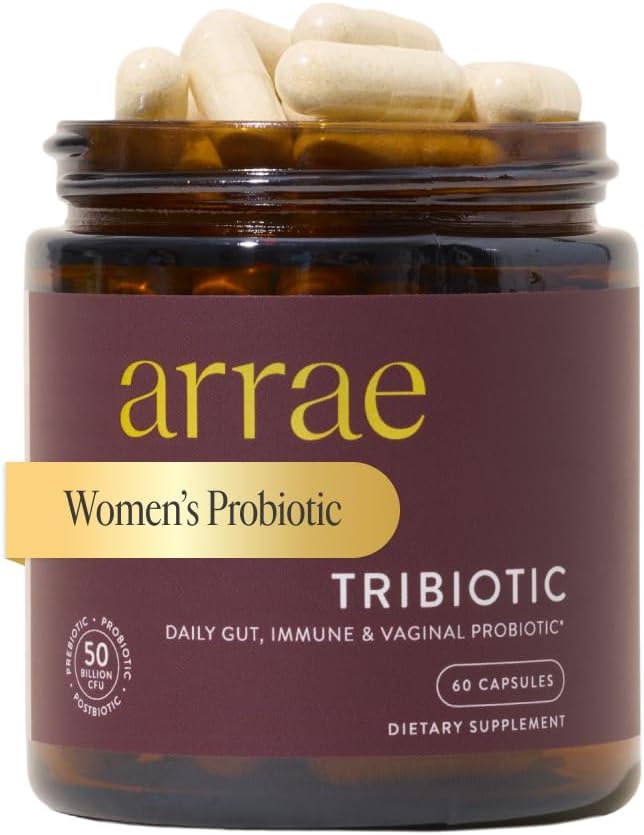 Arrae Tribiotic Probiotics for Women Supporting Gut and Vaginal Health