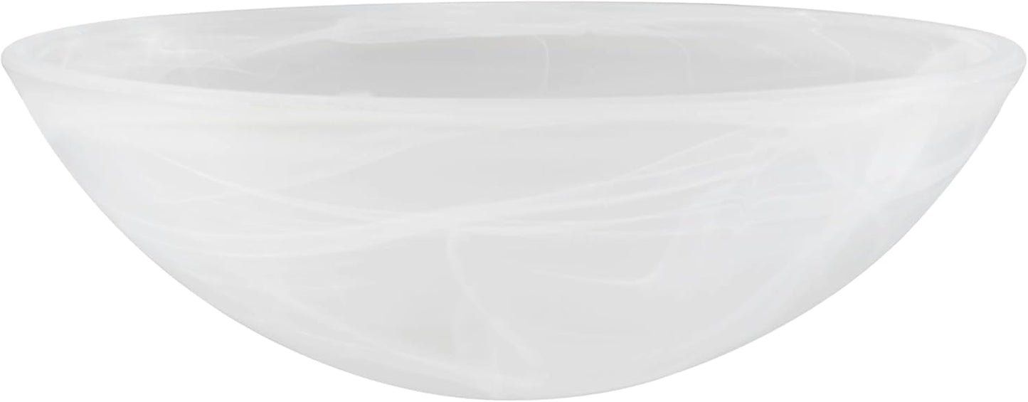 Alabaster Replacement Glass Shade for Medium Base Socket Lamps