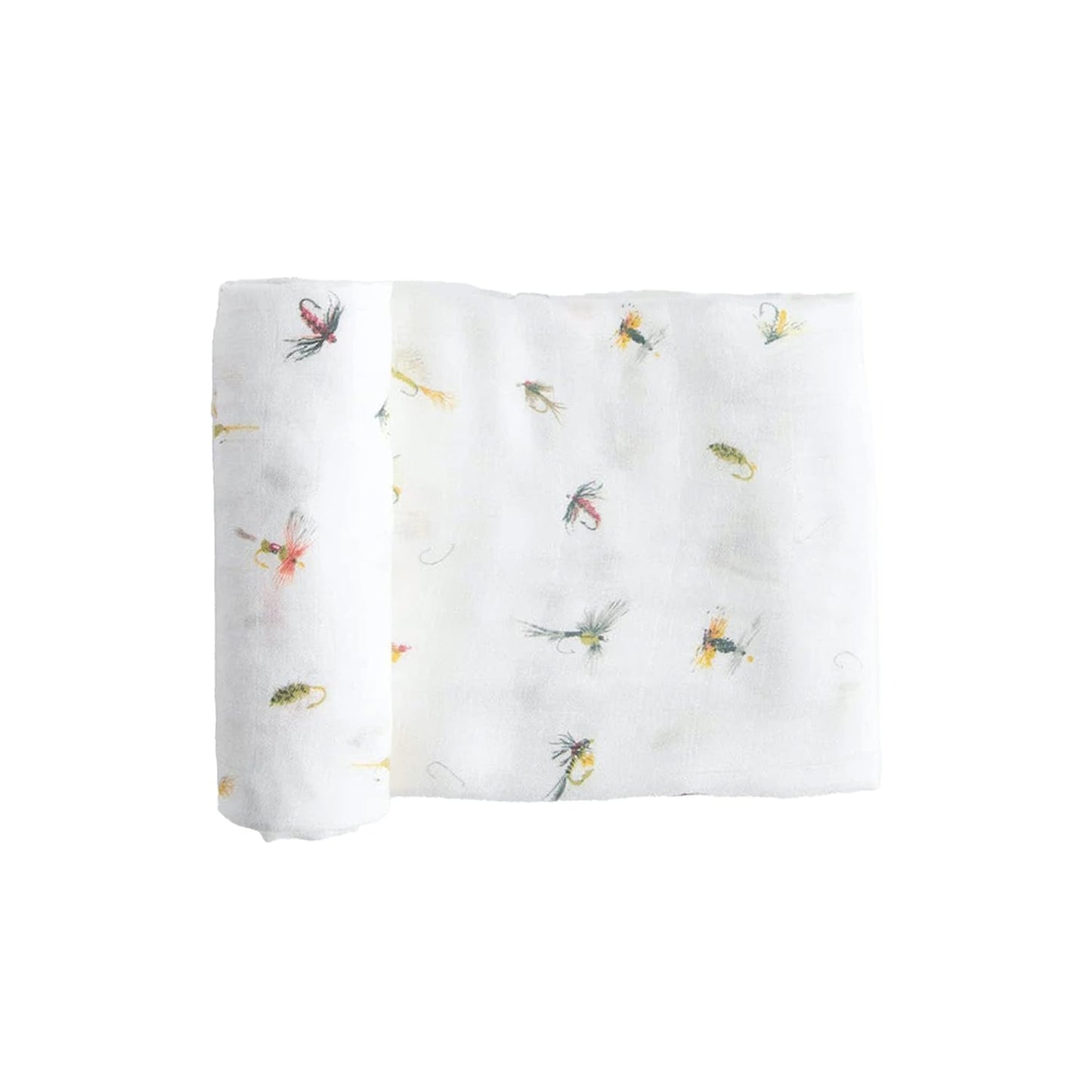 Little Unicorn Gone Fishing Swaddle | Super Soft Bamboo 47x47 | Machine Washable