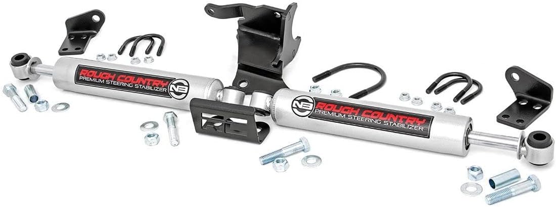 Rough Country N3 Dual Steering Stabilizer for Jeep Wrangler JL