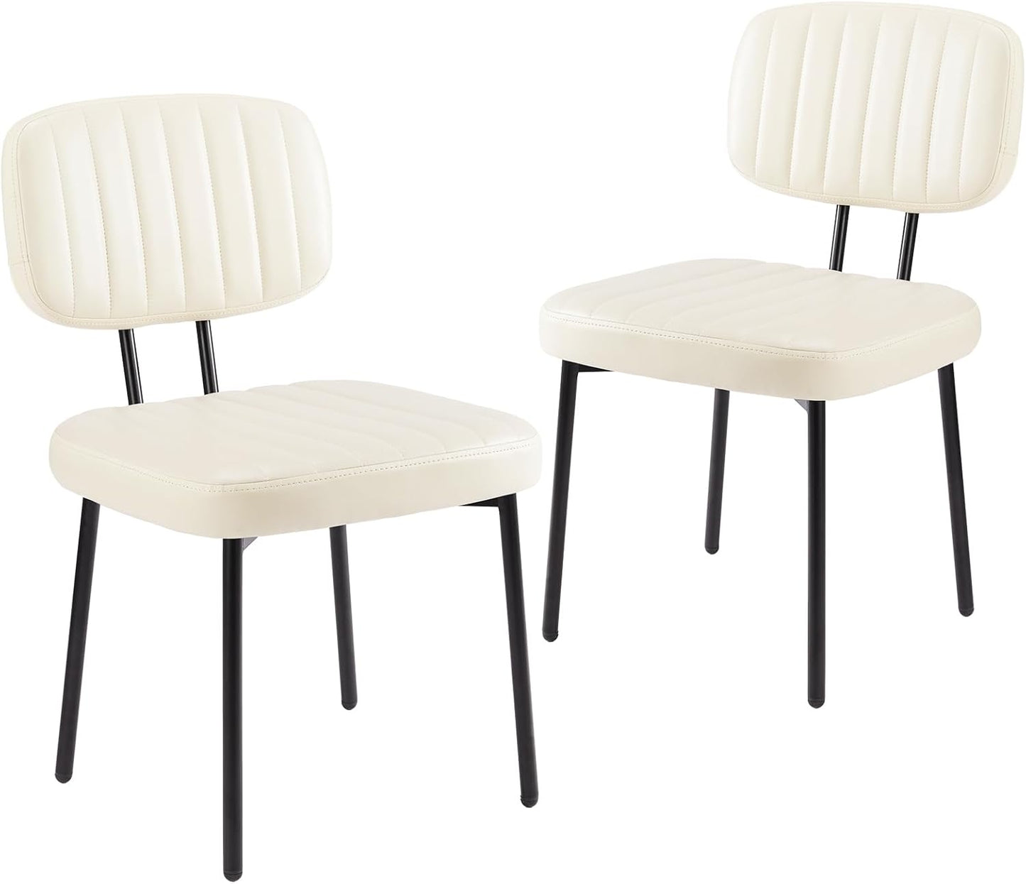 Modern Comfort Duo: 2-Piece Upholstered Dining Chairs