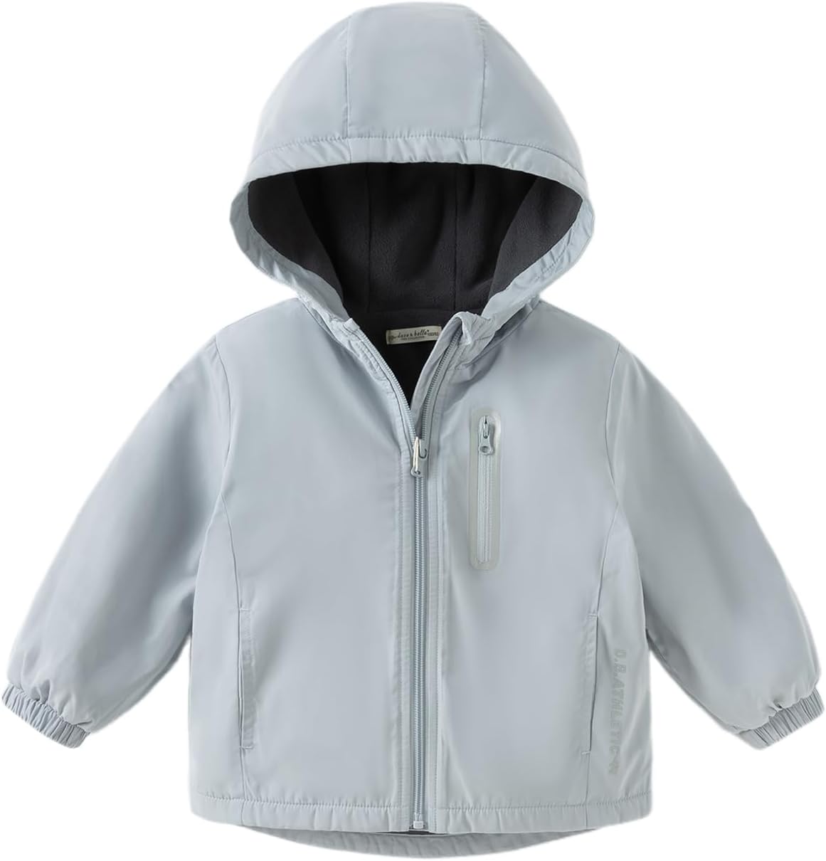 DAVE&BELLA Toddler Windbreaker Jacket with Fleece Lining