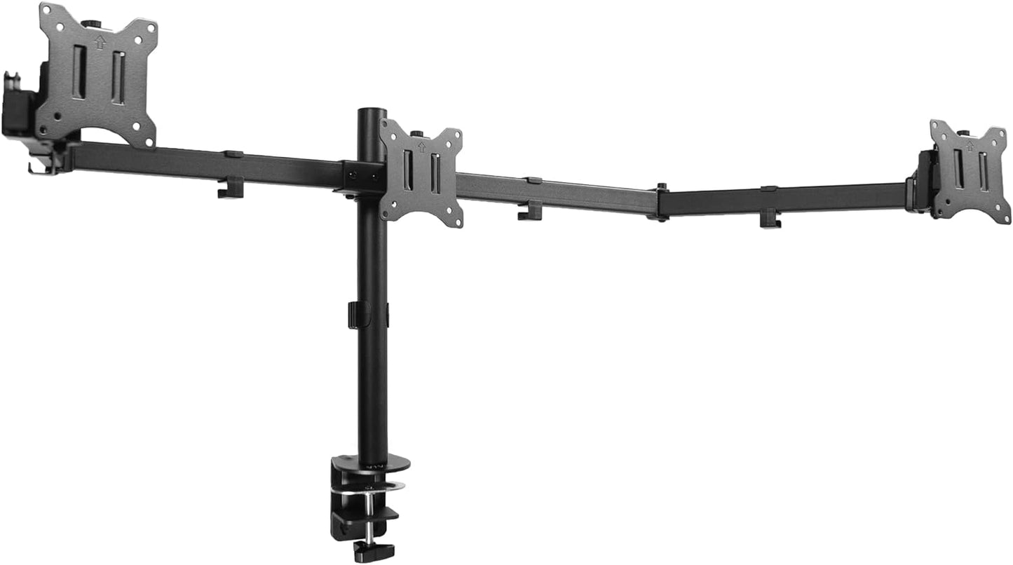 Triple Monitor Desk Mount by VIVO: Space-Saving Efficiency