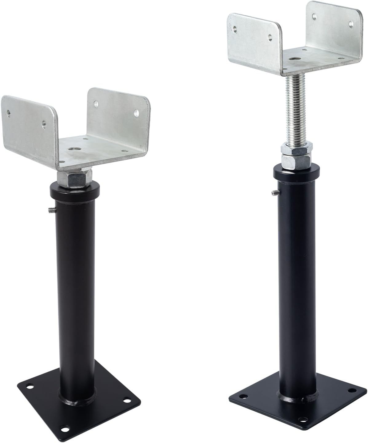 2 Pack U-Shaped Floor Jack for Adjustable Steel Beam Support
