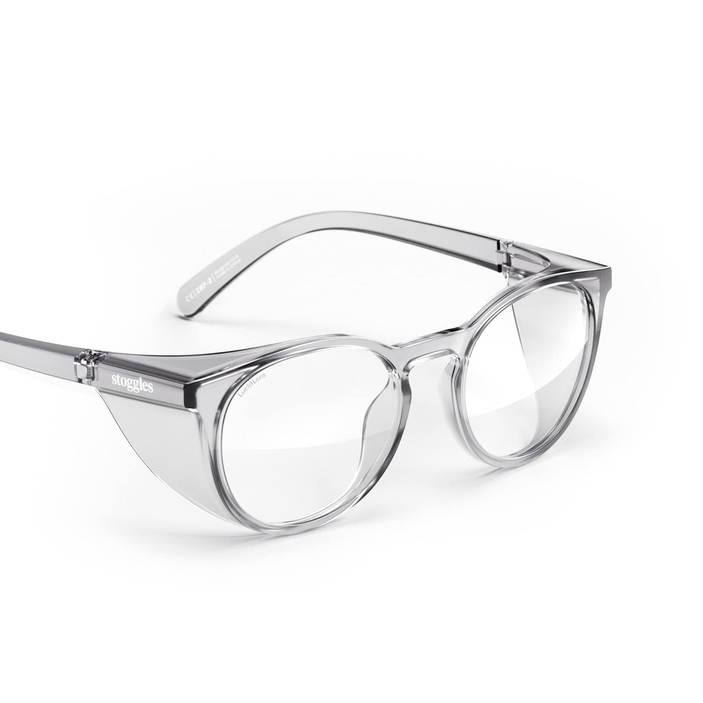 Stoggles Round Z87.1 Certified Safety Glasses for Eye Protection