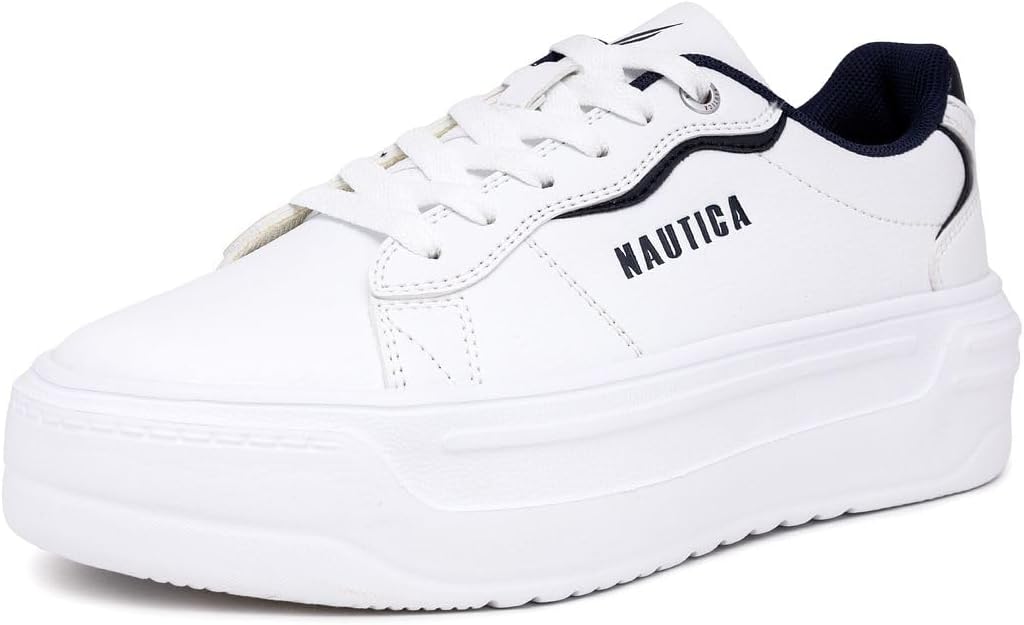 Nautica Womens Lace-Up Fashion Sneakers for Casual Style