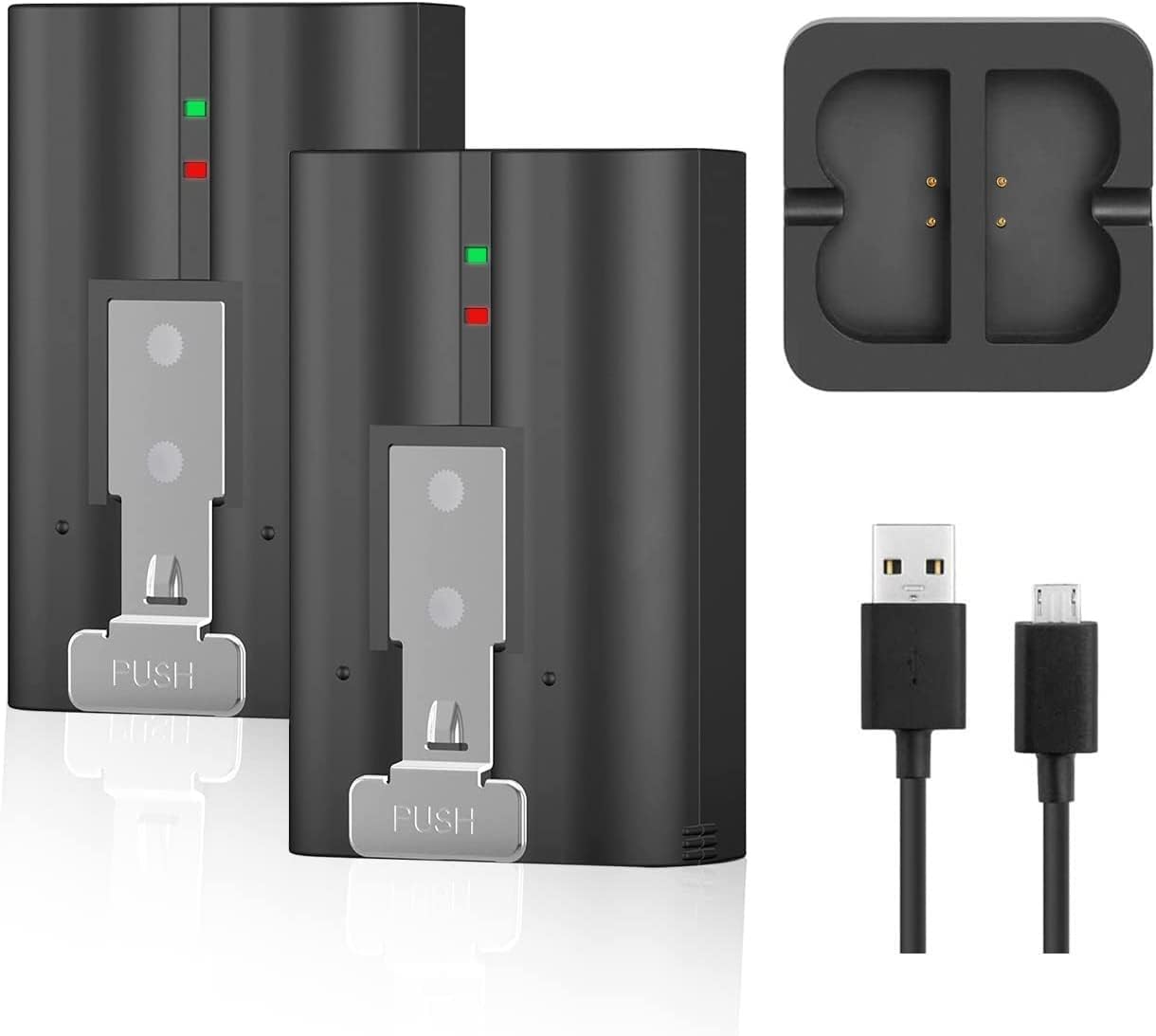YUELAN 2-Pack 6040mAh Battery Set - Keep Your Ring Cameras Charged!