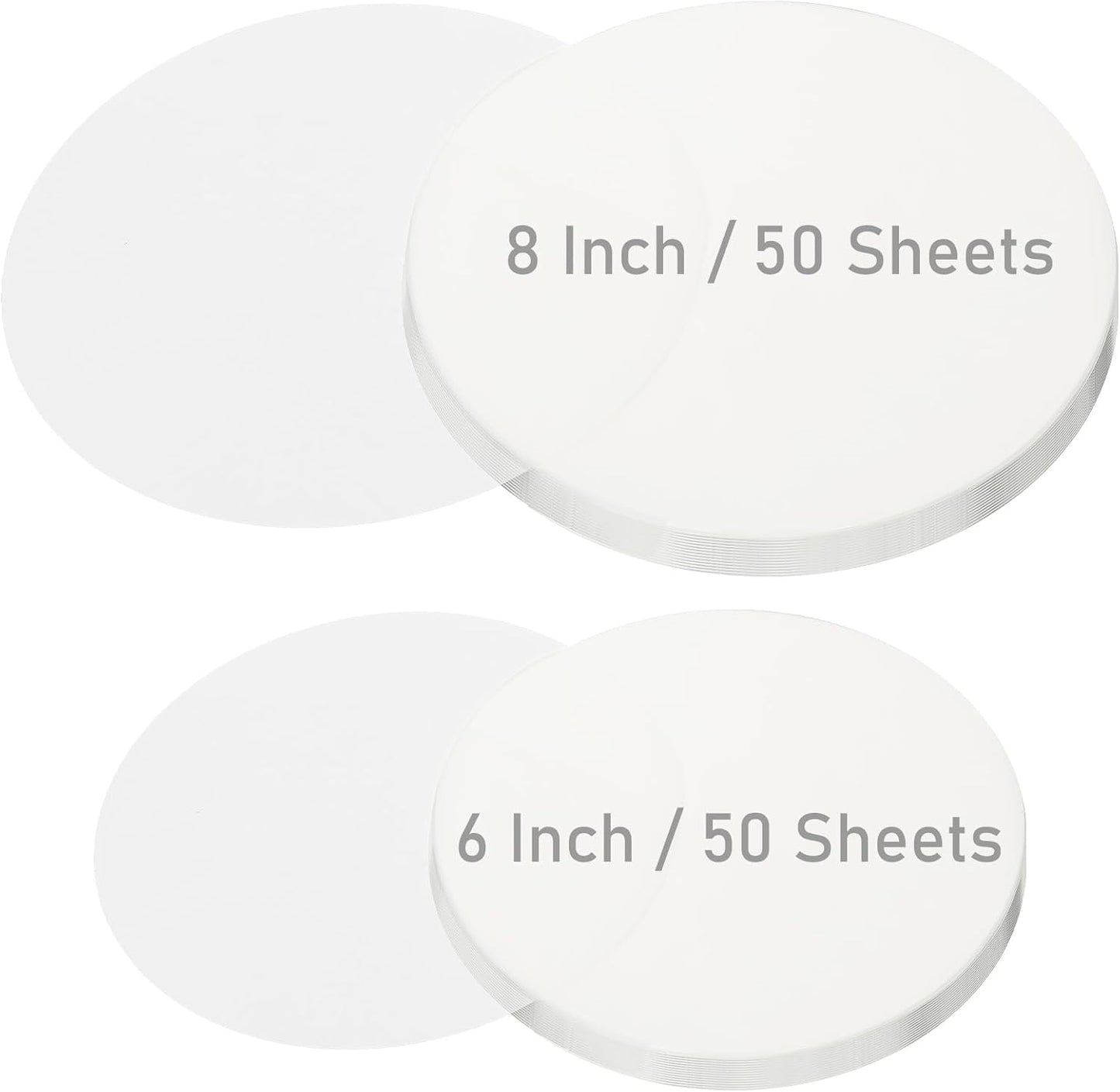 100 Disposable Parchment Sheets - Non Stick Baking Liners by Sliverdew