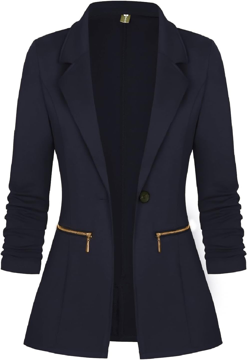 Genhoo Women's Long Sleeve Blazer Open Front Cardigan Jacket