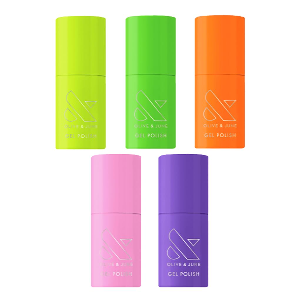 Olive & June Gel Summer Brights Nail Polish Set for Vibrant Nails