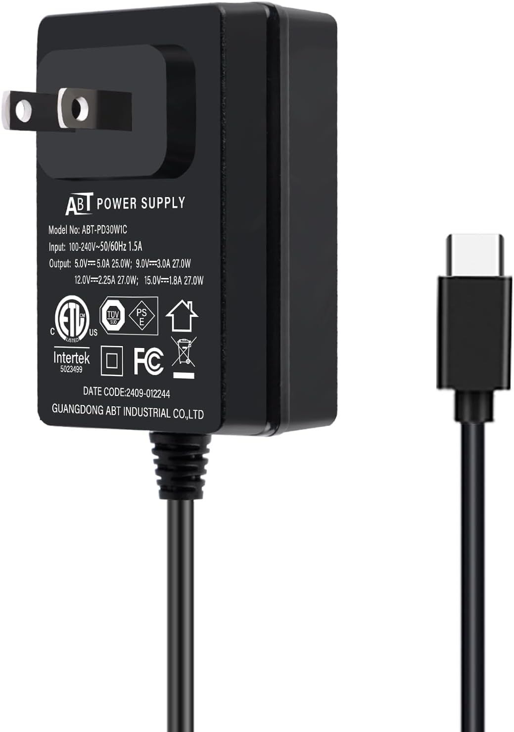 GeeekPi 27W USB C Power Supply - Fast Charging