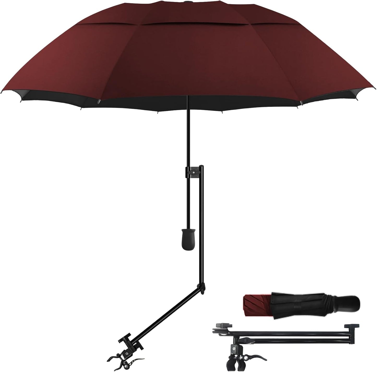 Patio Umbrellas UPF 50+ Adjustable Shade for Beach and More