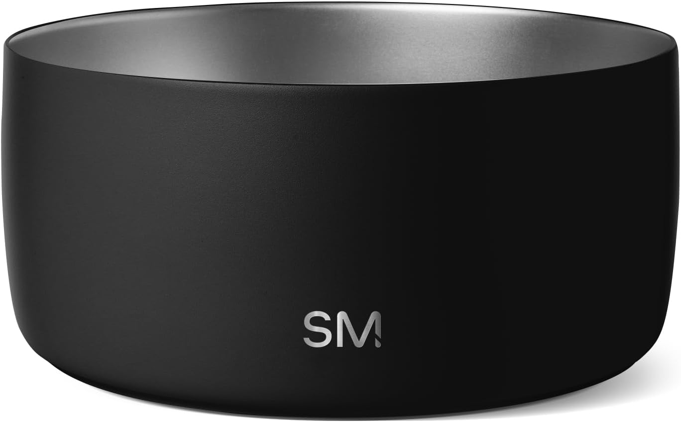 Simple Modern Stainless Steel Pet Water Bowl for Dogs & Cats